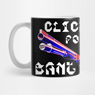 Click Pow Bang Punchado Shotgun, v. White Text Mug